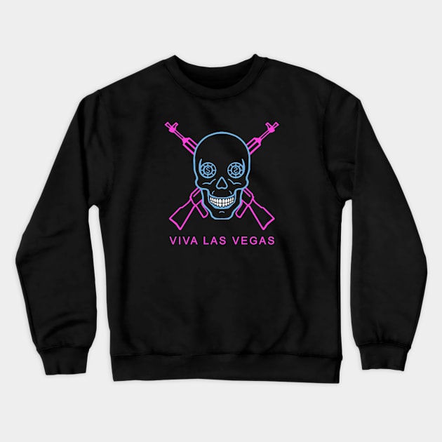 Viva Las Vegas Crewneck Sweatshirt by HellraiserDesigns